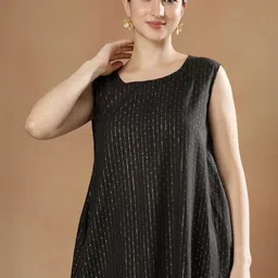 STYLEBAAZI Women Regular Pure Cotton Kurta with Trousers image 4