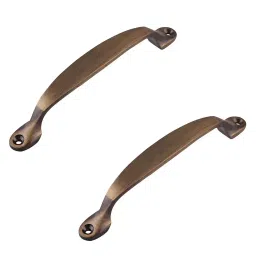 Klaxon Door Handle 4 inch Antique Finish Paradise Brass, G0212IT0057-2P (Pack Of 2)-picture-34