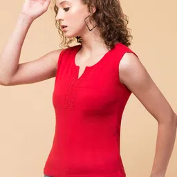 Hive91 Red Cotton Top image 3