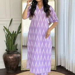 Anni Designer Geometric Printed Shirt Collar Straight Kurta With Trousers-picture-32