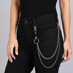 Its 4 You Silver-Toned Stainless Steel Necklace image 2