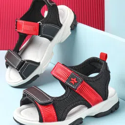 Cute Walk by Babyhug Velcro Closure Sandals - Black-picture-34