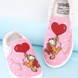 Kidsville Garfield Featuring Character Printed Slip On Shoes - Pink-picture-11