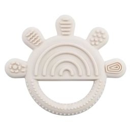 Adore Tusk Pro Silicon Teether - Hi 5 Theme- Cream-picture-12
