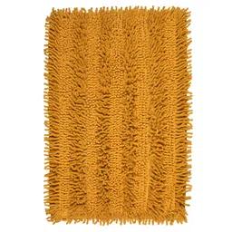 saral home Saralhome Cotton 2pc Shaggy Mat Yellow. 40cm x 60cm image 3