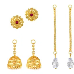 VIVASTRI Women Gold-Plated Alloy Earrings-image-42