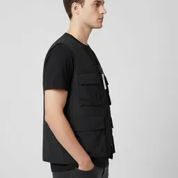 Mast & Harbour Men Mandarin Collar Padded Jacket image 3