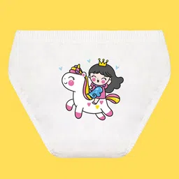 NUSYL Girl Pack Of 5 Printed Cotton Basic Briefs NUGCBRFPO5.0026 image 5