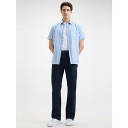 Pepe Jeans Men Spread Collar Vertical Striped Cotton Casual Shirt-picture-35