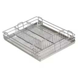 Godrej 470x485x100 mm Perforated Cutlery Basket Stainless Steel 304 Chrome Finish, 5914-picture-18