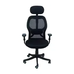Veeshna Polypack Fabric Black High Back Ergonomic Office Chair CRH-1025-image-50