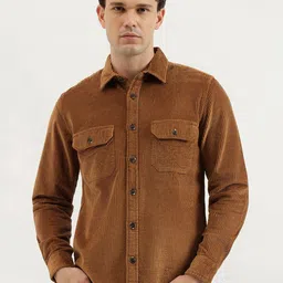 United Colors of Benetton Textured Spread Collar Pure Cotton Shirt-picture-14