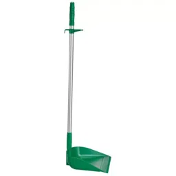 VIKAN Dust Pan Polypropylene Green with Anodised Aluminium Handle for Cleaning, 56622 image 3