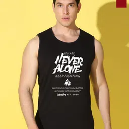 WOOSTRO Men Pack of 2 Typography Printed Round Neck Cotton Slim Fit T-shirts-picture-38