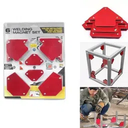 Schrodinger15 Welding Positioner Holder Locator Metal Red, SCHRO111063 (Pack of 6 pcs) image 2