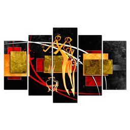 WENS Figurative Art 5 Pieces Laminated Wall Panels  -  Multicolor-picture-23