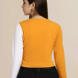 Mast & Harbour Pack of 2 Solid V Neck Puff Sleeves Top image 5