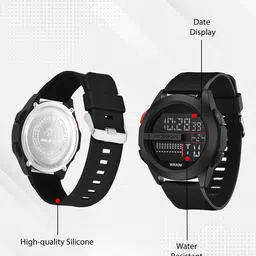 LUXURIT Men Dial & Straps Digital Watch 119-black image 3