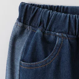 Kookie Kids Full Lengths Solid Colour Distressed Jeans with Pockets - Blue image 4