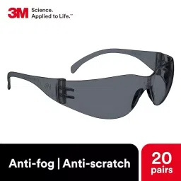 3M Virtua Protective Eyewear Polycarbonate Smoke Lens & Smoke Frame Anti-Fog, 11330 (Pack of 10) image 3