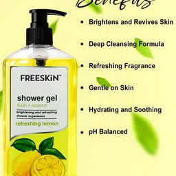 Freeskin Refreshing Lemon Shower Gel - 750 ml image 5