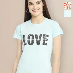 Metronaut Women Typography 3 Printed Applique T-shirt-picture-35