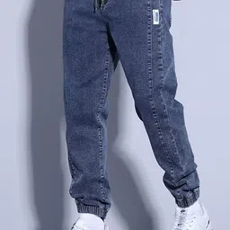 StyleCast x Revolte Men Relaxed Fit Light Fade Jeans image 4
