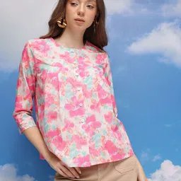 CORSICA Floral Print Crop Top image 3