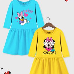 YK Disney Print Fit & Flare Dress-picture-11