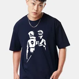 Organic Chics Oversized Graphic Printed Anti Odour Pure Cotton T-Shirt-image-10