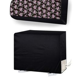 The Furnishing Tree Black Printed Air Conditioner Cover-picture-24