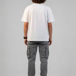 OUTLAWS Graphic Printed Round Neck Cotton Oversized T-shirt image 2