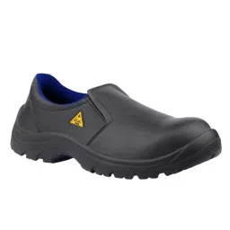 Euro Security AQUA Slip-On 200 J Steel Toe Safety Shoe Low Ankle PU Sole UK 9 Size Micro Fiber Black for Hospital, Pharma & Food Industry Use-picture-29
