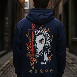 STARFOX Men Demon Slayer Graphic Printed Full Sleeve Hooded Sweatshirt-picture-44