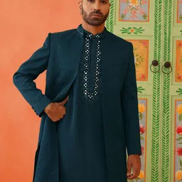 TheEthnic.Co Embroidered Sherwani Set image 5