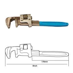 Tata Agrico 24 Inch Forged Steel Pipe Wrench, WRS006 image 3