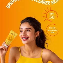 Auravedic Acne Calming Sunscreen Sunscreen SPF 50+ With Green Apple - 60 ml image 5