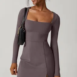 LULU & SKY Women Square Neck Sheath Mini Dress-picture-31