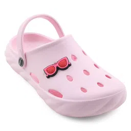 LIBERTY Perforated Slingback Clogs With Sunglasses Charm - Pink-picture-14