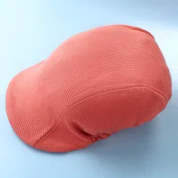 Robo Fry Half Sleeves T-Shirt & Bottom Set with Cap & Bow Applique - Onion Red image 2