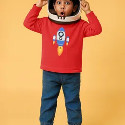 TALES & STORIES Boys Red Cotton Tshirts-picture-20