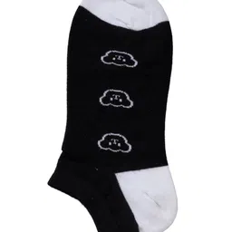 Yellow Bee Cotton Pack Of 4 Striped & Bear Designed Socks - Multi Colour image 4