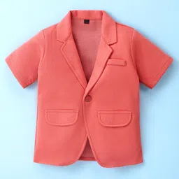 Robo Fry Half Sleeves T-Shirt & Bottom Set with Cap & Bow Applique - Onion Red image 5