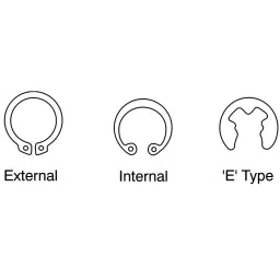 RS PRO 10 mm Steel E Type Circlip 289512 (Bag of 50) image 3