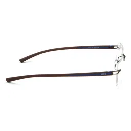 IDEE Brown Rim Less Rectangular shaped eyewear for Men (ID1981C5FR) (52) image 3