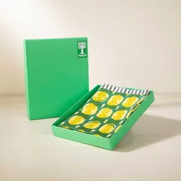 FREEDOM TREE 4-Pcs Yellow & Green Printed Cotton Table Placemats image 2