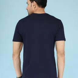 NOBLE HUSTLE Men Typography Printed Round Neck Cotton T-shirt image 4