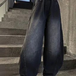 LULU & SKY Girls Wide Leg High-Rise Light Fade Jeans-picture-34