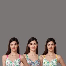 Samvar Multi Cotton Non-Wired Non Padded Minimizer Bra image 5