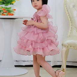 LULU & SKY Girls Flutter Sleeve A-Line Dress image 5